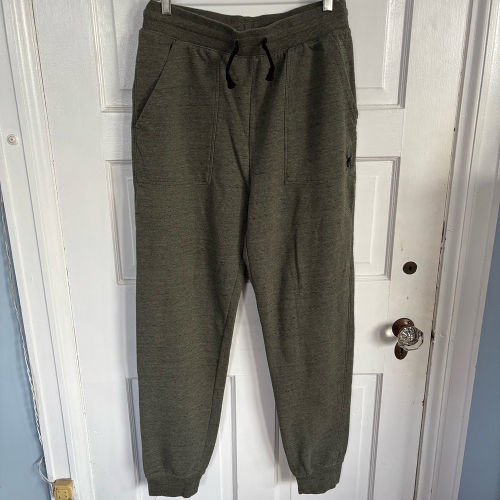 Spyder Forest Green Knit Jogger Pants